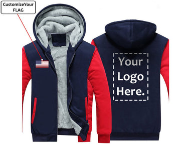 THE CUSTOM FLAG & LOGO DESIGNED ZIPPER SWEATERS THE AV8R